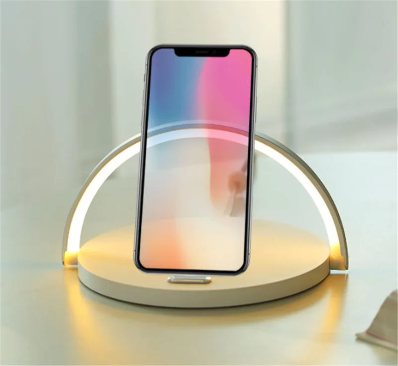 Rainbow LED Wireless Charging Phone Holder